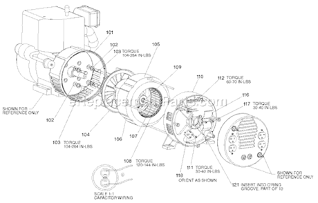 Page C Diagram and Parts List for H650CS Type 0 Porter Cable Generator
